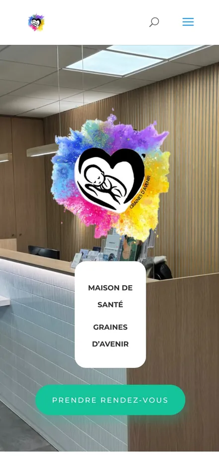 Page d'accueil du site msp-grainesdavenir.fr sur mobile